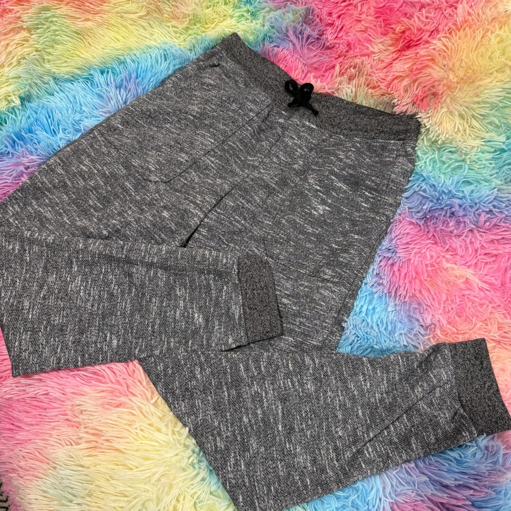 Brooklyn Cloth Mens Small Gray Space Dye Jogger‎ Sweatpants Drawstring Cuffs
